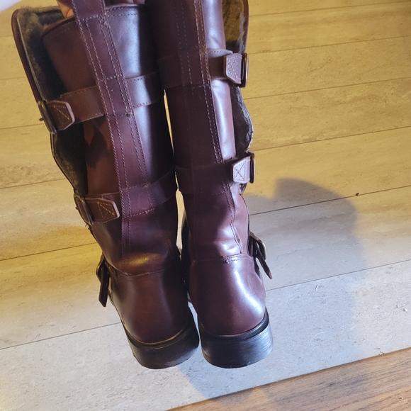 Frye Veronica Shearling Boot - Brown- Women's 8.5 - Picture 10 of 13